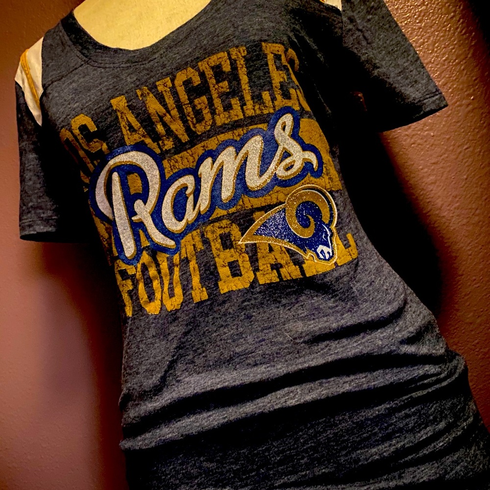2/$15 Los Angeles Rams Women’s Football T Shirt